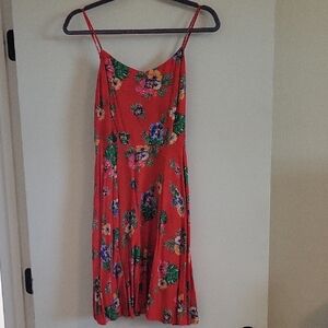 Old Navy Floral Red Dress Size S